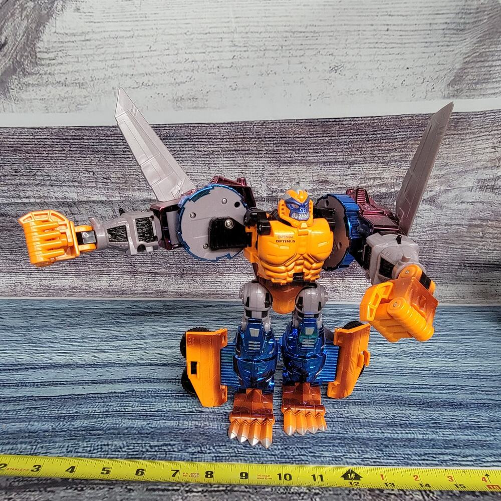 Optimal Optimus Transmetals SuperClass Beast Wars Hasbro Transformers Incomplete
